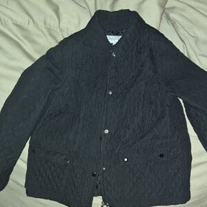 Merona Black Quilted Jacket